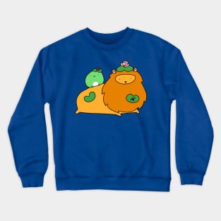 Lily Pad Lion and Frog Crewneck Sweatshirt